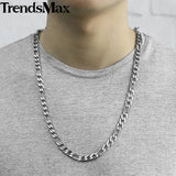 Stainless Steel Link Necklace for Men 6-9mm