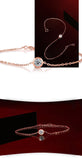 0.5ct Round Moissanite Bracelet 18K Plated 925 Silver Chain Gift