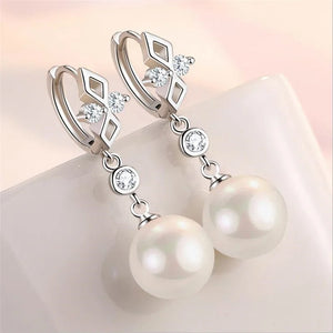 10mm 12mm Pearl Drop Earrings for Women Jewelry