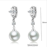 10mm 12mm Pearl Drop Earrings for Women Jewelry