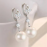 10mm 12mm Pearl Drop Earrings for Women Jewelry