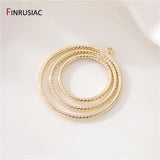 14K Plated Long Tassel Charms Earring Findings