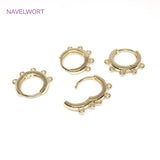 14K Plated Hoop Earrings Hooks Clasps Brass Metal DIY Tassel Earring Making