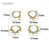 14K Plated Hoop Earrings Hooks Clasps Brass Metal DIY Tassel Earring Making