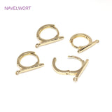 14K Plated Hoop Earrings Hooks Clasps Brass Metal DIY Tassel Earring Making
