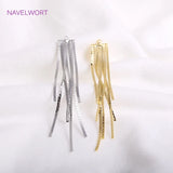 14K Plated Tassel Drop Earrings Fittings For Women