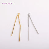 14K Plated Chain Tassel Charms, Brass Tassel Pendants