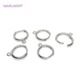 14K Plated Round Earring Clasps Components for DIY Jewelry Making