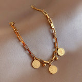 14K Plated Portrait Bracelets for Women Graduation Gift