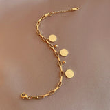 14K Plated Portrait Bracelet for Women Graduation Gift