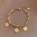14K Plated Portrait Bracelet for Women Graduation Gift