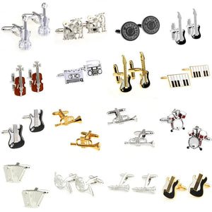 Musical Instrument Cufflink Cuff Link Set