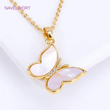 18K Plated Bear Charms Natural Shell Oval Pendants