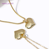 18K Plated Heart Charms Pendants for Necklace Making DIY Jewelry Accessories