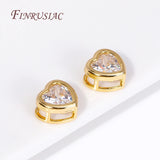18K Plated Brass Zircon Spacer Beads for DIY Jewelry Making