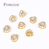 18K Plated Brass Zircon Spacer Beads for DIY Jewelry Making