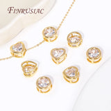 18K Plated Brass Zircon Spacer Beads for DIY Jewelry Making