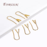 18K Plated Earring Hooks Ear Wire DIY Crystal Earrings