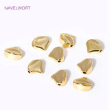 18K Plated Heart Spacer Beads for Jewelry Making