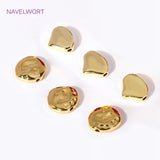 18K Plated Heart Spacer Beads for Jewelry Making