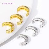18K Plated Zircon Frame Beads for Necklace Making