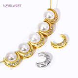 18K Plated Zircon Frame Beads for Necklace Making