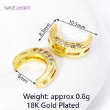 18K Plated Zircon Frame Beads for Necklace Making