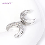 18K Plated Zircon Frame Beads for Necklace Making