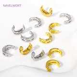18K Plated Zircon Frame Beads for Necklace Making
