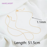 18K Plated Lobster Clasps Necklace Chain for DIY Pendant