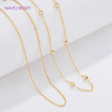 18K Plated Lobster Clasps Necklace Chain for DIY Pendant