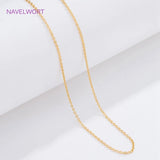 18K Plated Lobster Clasps Necklace Chain for DIY Pendant