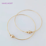 18K Plated Magnetic Clasps Bangle High Copper Metal Cuff Bracelet