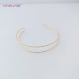 18K Plated Magnetic Clasps Bangle High Copper Metal Cuff Bracelet