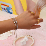 18K Plated Zirconia Tennis Bracelet for Women - High Waterproof Daily Jewelry