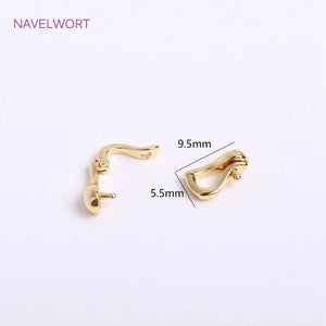 18K Plated Musical Note Clasps for Jewelry Making