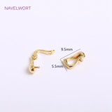 18K Plated Musical Note Clasps for Jewelry Making