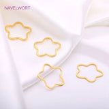 18K Plating Brass Earrings Charms Connectors DIY Jewelry Making