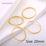 18K Plating Brass Earrings Charms Connectors DIY Jewelry Making