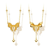 18k Leaf Pendant Necklace for Women Wedding Party