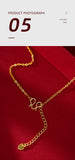18k Leaf Pendant Necklace for Women Wedding Party