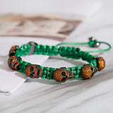 Punk Skull Bracelet Zircon Bangles Wristband Homme Masculina