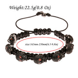 Punk Skull Bracelet Zircon Bangles Wristband Homme Masculina