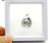 20mm Oval Natural Pearl Pendant Necklace for Women Jewelry