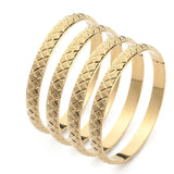 24K Bangle for Women Girl Dubai Wedding Bracelet Ramadan Jewelry