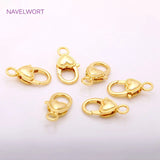 Heart Shape Lobster Clasp 18K Plated Keychain Clasps