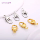 Heart Shape Lobster Clasp 18K Plated Keychain Clasps