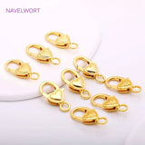 Heart Shape Lobster Clasp 18K Plated Keychain Clasps