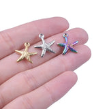 Sea Starfish Pendant Charms for Jewelry DIY 5PCS/Lot