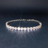 4mm Diamond cz Bracelet Bangle 14K Filled Tennis Chain Wedding